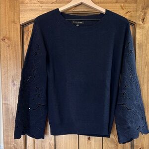 Banana Republic Midnight Blue Sweater with Cutout Detail